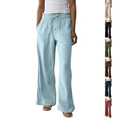 Женские спортивные брюки для фитнеса, повседневные свободные эластичные спортивные брюки, прямые широкие брюки, повседневные брюки, брюки для йоги