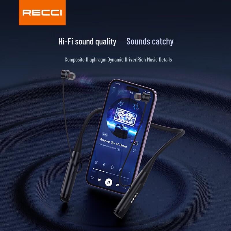 Recci REP-W65 Neckband Sport Bluetooth Earphones