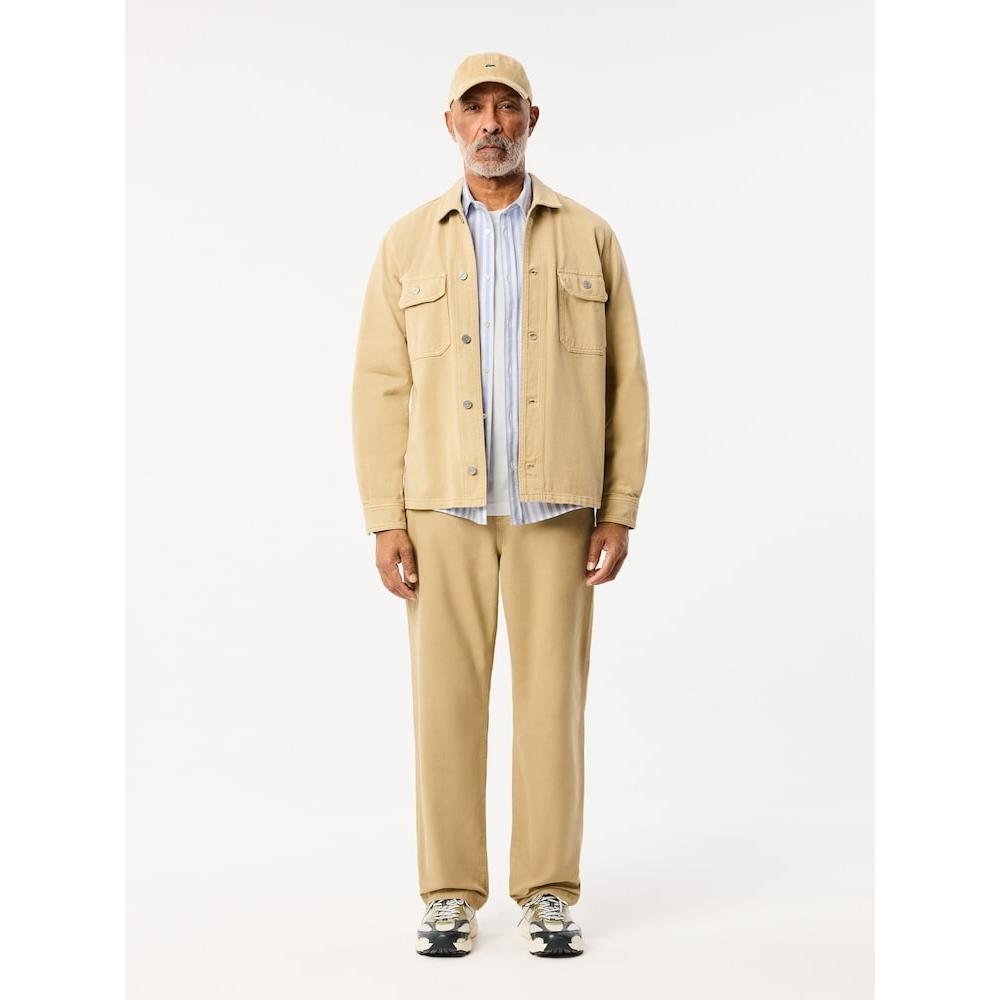 Lacoste Мужская рубашка Oxford Stripe Ch7549 54n E7b q2nCh7549 54nE7b