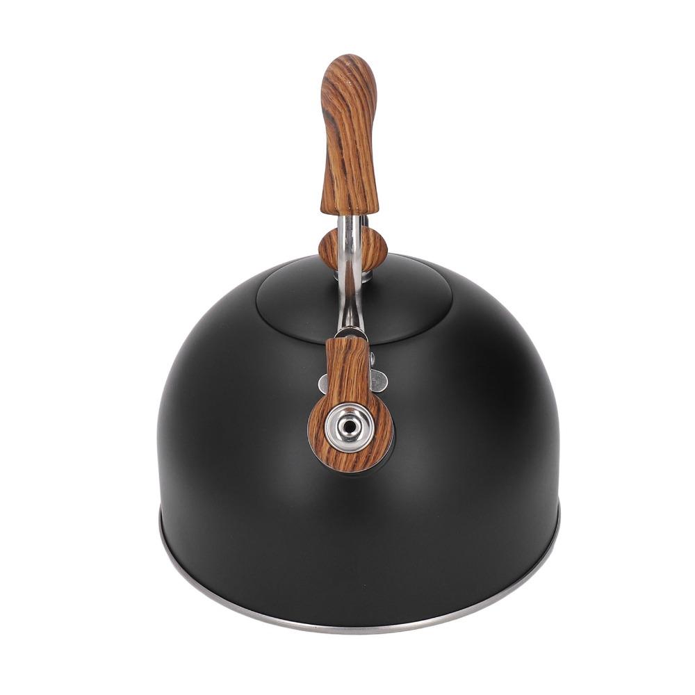 2.5L Capacity Stainless Steel Kettle Folding Handle Whistling Tea Pot Coffee Making