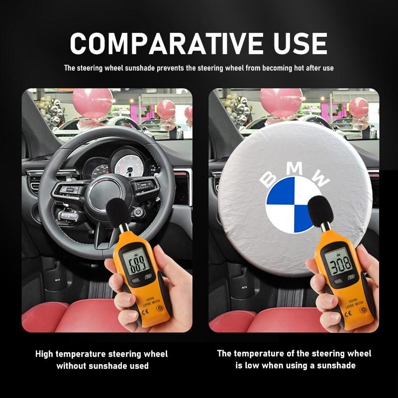 JYPK6 Car Steering Wheel Sunshade Heat Isolate Anti Scratch Cover For BMW M3 M5 X3 E93 F10 F20 F30 F40 F15 F25 F26 F31 F49 F86