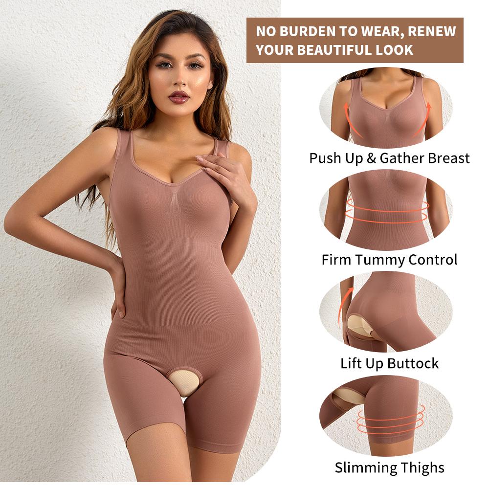 Женский корсет для всего тела, корсет для талии, корректирующее белье, боди для похудения, майки, рубашка с открытой промежностью, корсет, подтягивающее белье для послеродового восстановления