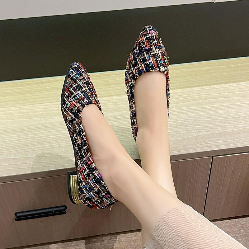 Мода 2024 года, новые летние туфли с острым носком, удобные повседневные туфли с неглубоким носком, дышащие женские туфли-лодочки