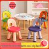 Dragon Dinosaur Backrest Kids' Chair - Thickened Plastic Cartoon Stool
