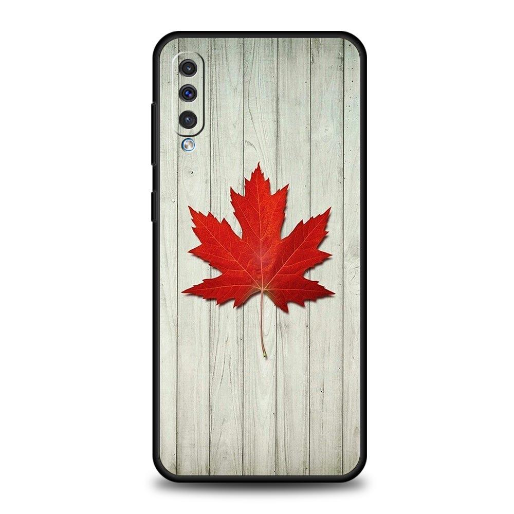 Кленовый лист Канадский флаг любовь Футбол Чехол для телефона для Samsung A12 A32 A50 A70 A20E A20S A10 A10S A22 A30 A40 A42 A52 5G A02S A04s Чехол