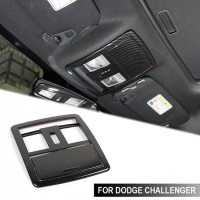Накладка на плафон освещения салона автомобиля для Dodge Challenger 2010+ Углепластик