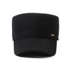 Old Man Hat Men's Winter Middle-aged Dad Wool Flat Top Hat Thick Warm Ear Protection Cap