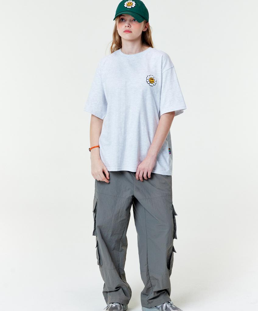 MISTER CHILD Daisy Smile T-Shirt Light Gray