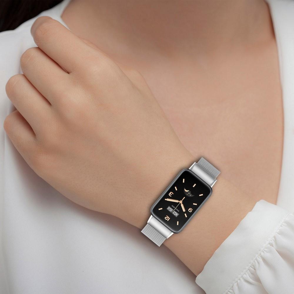 Milanese Bracelet Strap for Xiaomi Mi Band 7 Pro, Silver