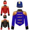 Kids Performance Costume Ringmaster Set Jacket Hat Stand Collar Long Sleeve Fringe Epaulet