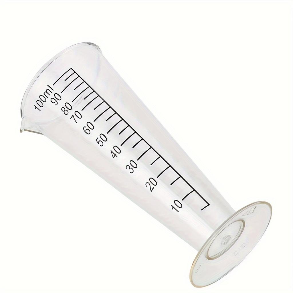 Мерный стаканчик 100 мл из пищевого пластика со шкалой - Не содержит БФА, Идеально подходит для использования на кухне и в ресторане