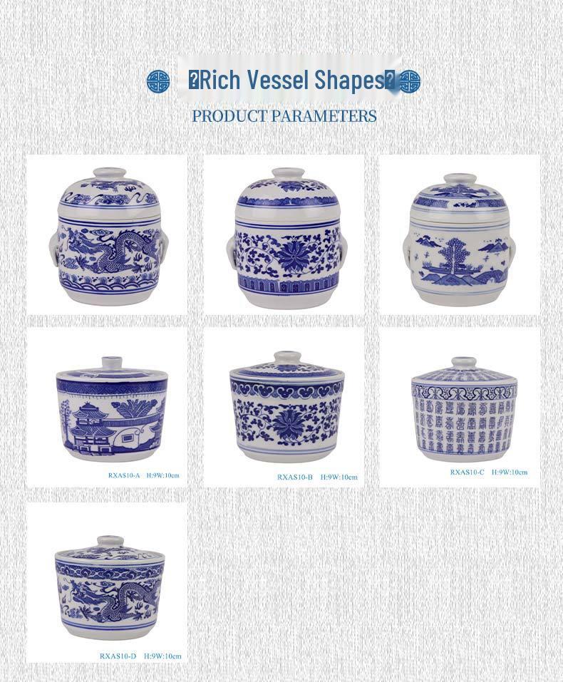 Китайская фарфоровая птичья клетка Керамическая двойная пароварка и паровая чаша