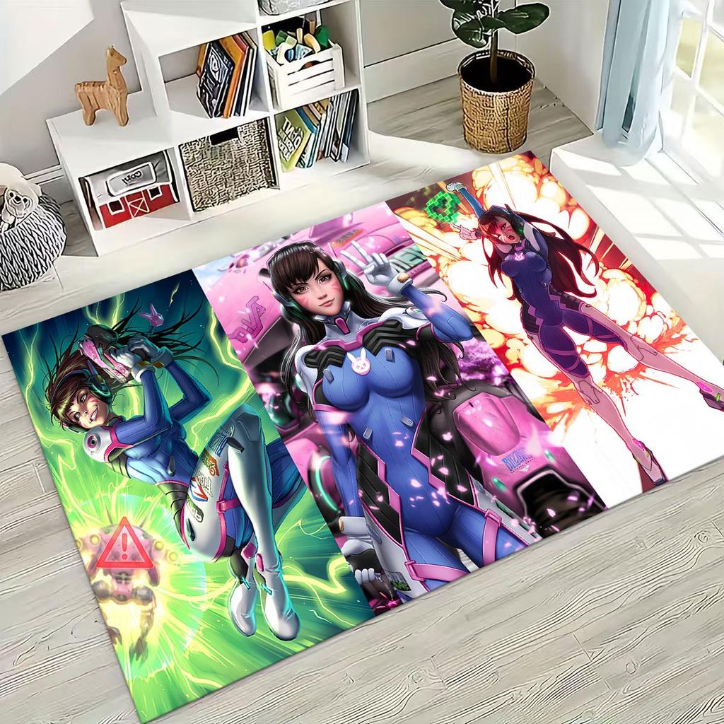 Игра OW Overwatch D.VA Мэй Жнец Мультяшный 3D Ковер для Спальни Гостиной Дивана Домашний Придверный Коврик Декор, Большой Детский Нескользящий Напольный Коврик