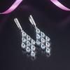 100% Natural Sky Blue Topaz Dangle Earrings 925 Sterling Silver 9.0ct Gemstone Fine Jewelry for Women Wife Gift Elegant