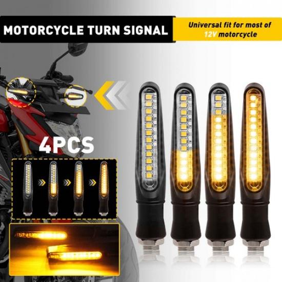 4 Universal Pack Turn Motorcycle Signals Amber Blinker For Lights Suzuki DRZ400S