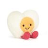Плюшевая игрушка Jellycat Amuseables Вареное Яйцо-Сердечко, 3 дюйма в высоту. сидя.