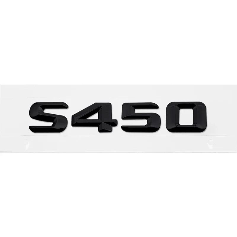 Modified 3D Car Letter Sticker Rear Trunk Tail Decorative Badge Emblem for Mercedes Benz S400 S420 S430 S450 S500 S550 S600 S650 AX1