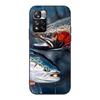 Trout Fish Fishing Case for Xiaomi Redmi 10A 10C 9C 12C 9A 9i 10 12 9 Prime 9T K40 Pro Black Soft TPU Mobile Phone Bag Cover