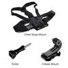 Adjustable All-in-One Action Camera Accessories Kit - Head Strap Chest Strap Mount Compatible with GoPro Hero Osmo SJCAM AKASO I 3