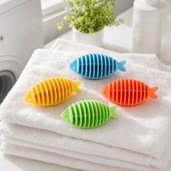 Fish-shaped Design Ultra-soft Ring Tpr Multi-color 50 Pcs