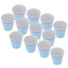 12 шт. светло-голубой узор в горошек имитация керамической кружки для питья воды для ресторана школы подарок