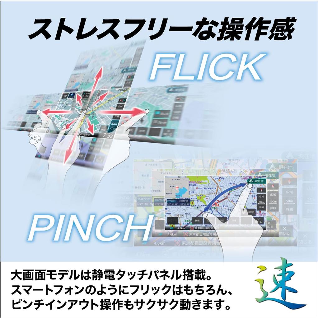 Автомобильная навигация KENWOOD Saisoku, модель 8 дюймов. Надежная, сделана в Японии. Высококачественная модель. Может быть связана с цифровым зеркалом заднего вида.