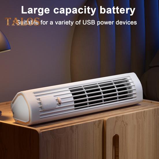 Portable Tower Bladeless Fan Air Conditioner with 3 Speeds Strong Airflow Quiet Operation Vertical Horizontal Desk Fan