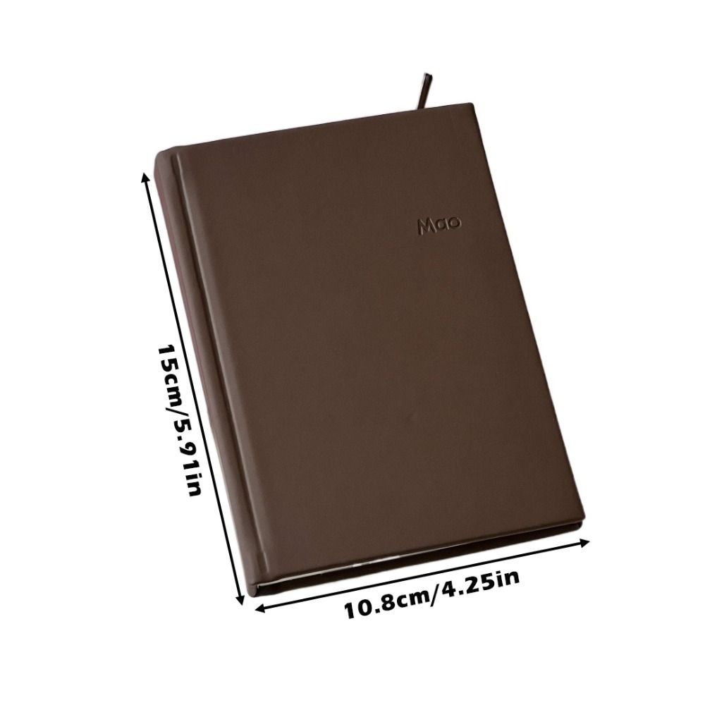 Portable A6 Notebook Chocolate Cover DIY Scrapbook Schedule Planner Book Hard Shell Diary Book Daily Use