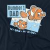 Finding Nemo Unisex Adult Number 1 Dad Marlin Long-Sleeved T-Shirt