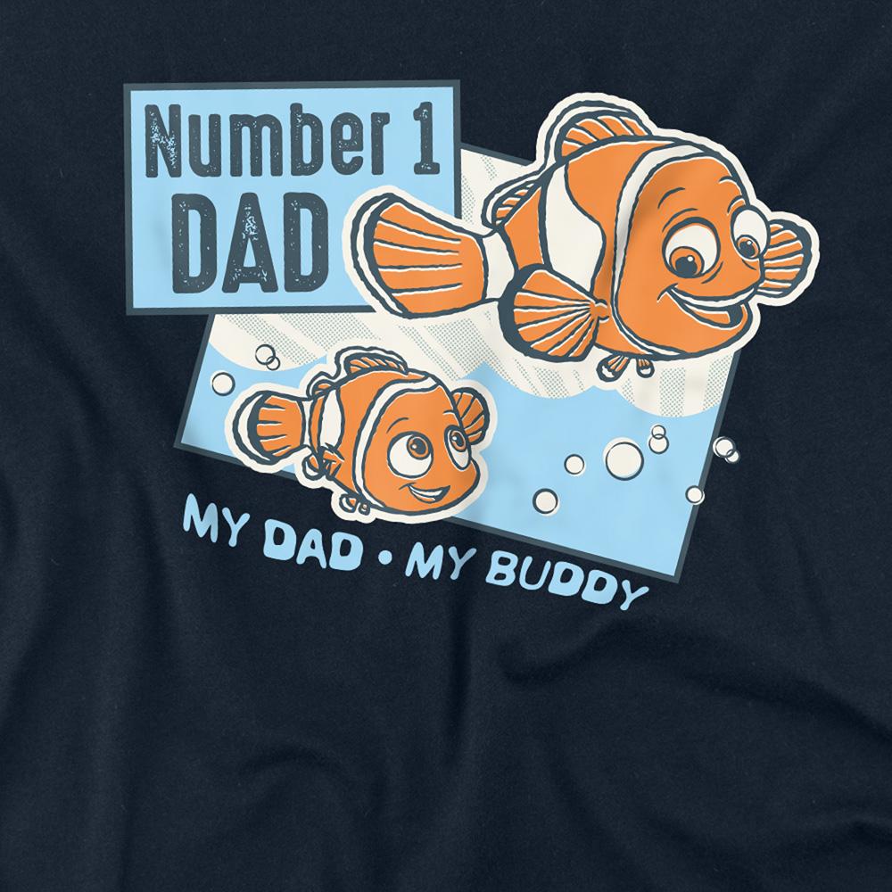 Finding Nemo Unisex Adult Number 1 Dad Marlin Long-Sleeved T-Shirt
