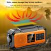 2000mAh AM/FM/WB/NOAA Weather Radio Emergency Multifunctional Radio Hand Crank Solar USB Charge Power Bank LED Flashlight Torch