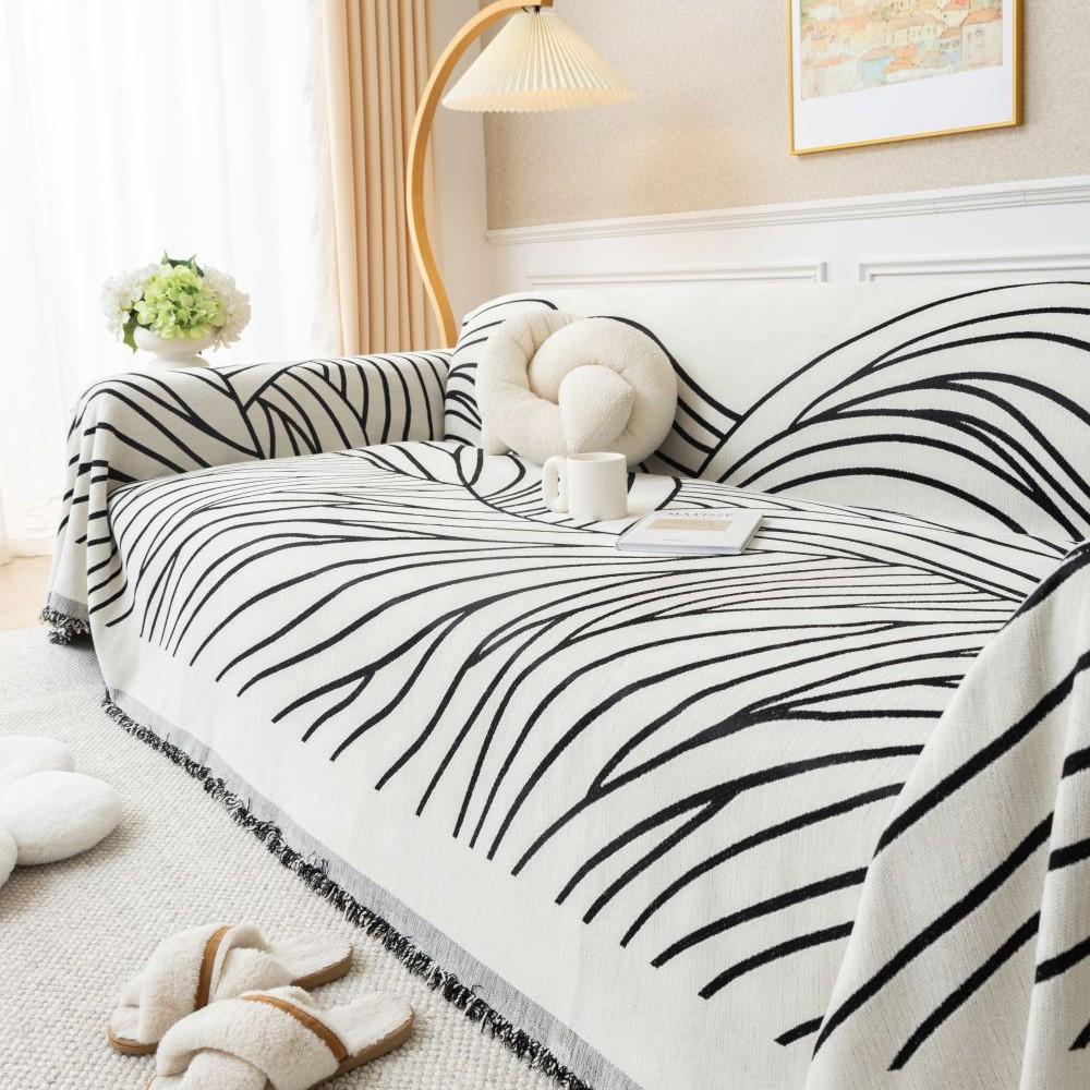 Чехол для дивана с волнистой линией, полотенце, пружинный новый диван, подушка, ленивый, цельный, из четырех сезонов, универсальный шерстяной шенилл, одеяло, ковер