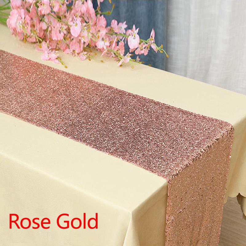 12" X 72" Красивый Прямоугольный Настольный Флаг Блестки Дорожка Для Скатерти Украшения Для Вечеринки Главная