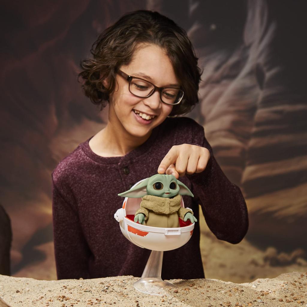 Hasbro Star Wars Wild Ride Grogu the Child Animatronic Toy, Featuring Over 25 Sounds and Movements, for Ages 4 and Up, Powered, F3954, Authentic.