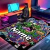 Custom Name Personalized Ghostbusters Print Carpet, Versatile Home Decor Rug, for Playroom, Apartment, Balcony, Entryway, Hallway Gift