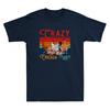 Crazy Chicken Lady Funny Chicken Floral Flower Farmer Gift Retro Unisex T-shirt