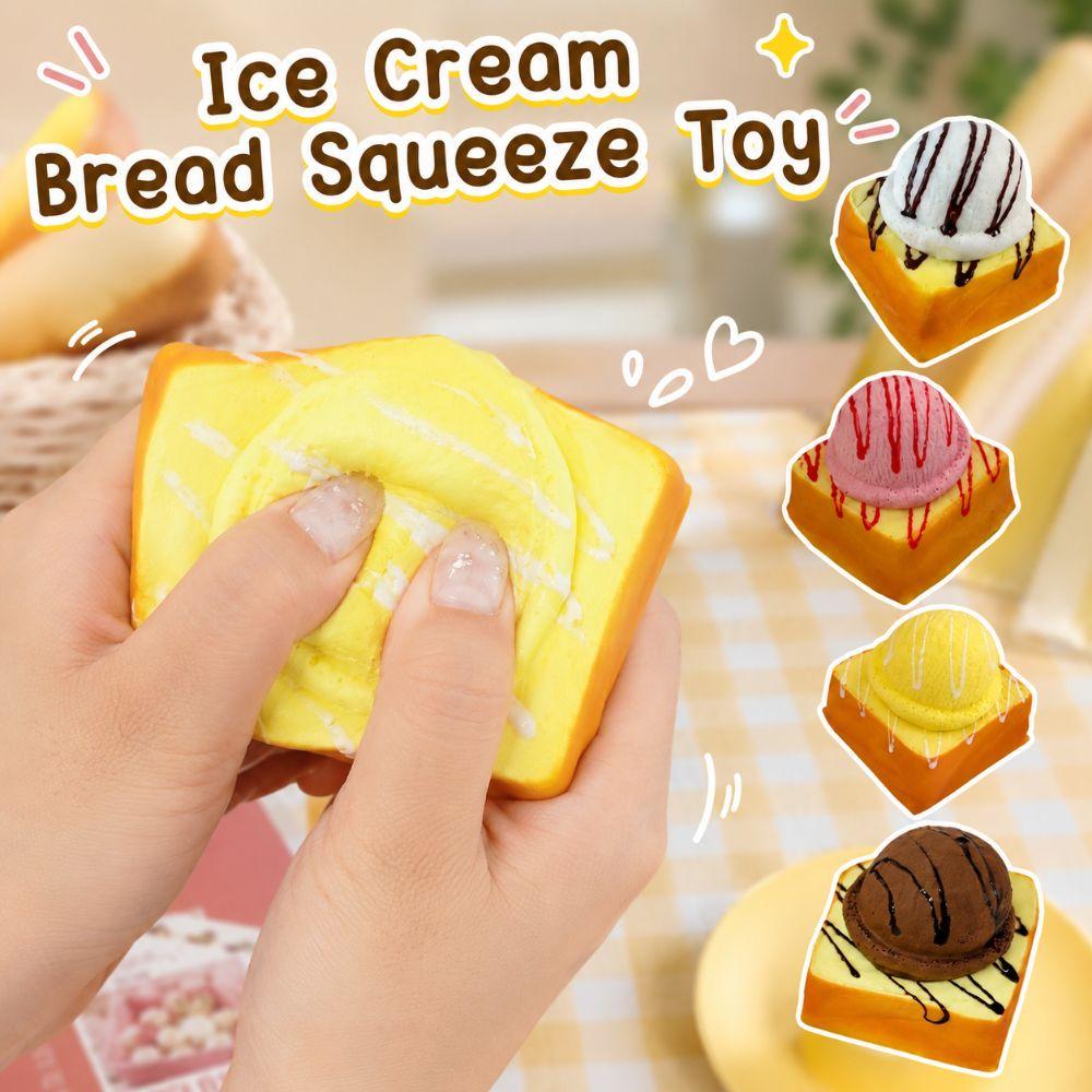 Super Soft Ice Cream Bread Squeeze Toy Creative Realistic Dessert Pinch for Kids Adults