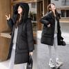 Winter New Style Cotton Coat Women's Mid-length Large Size Loose Waisted Down Cotton Coat Jacket Cotton-padded Jacket