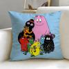 Popular Bbarbapapaed Cushion Cover Soft  EasyWash Pillow Case  Versatile for Couch Bed Travel and Office