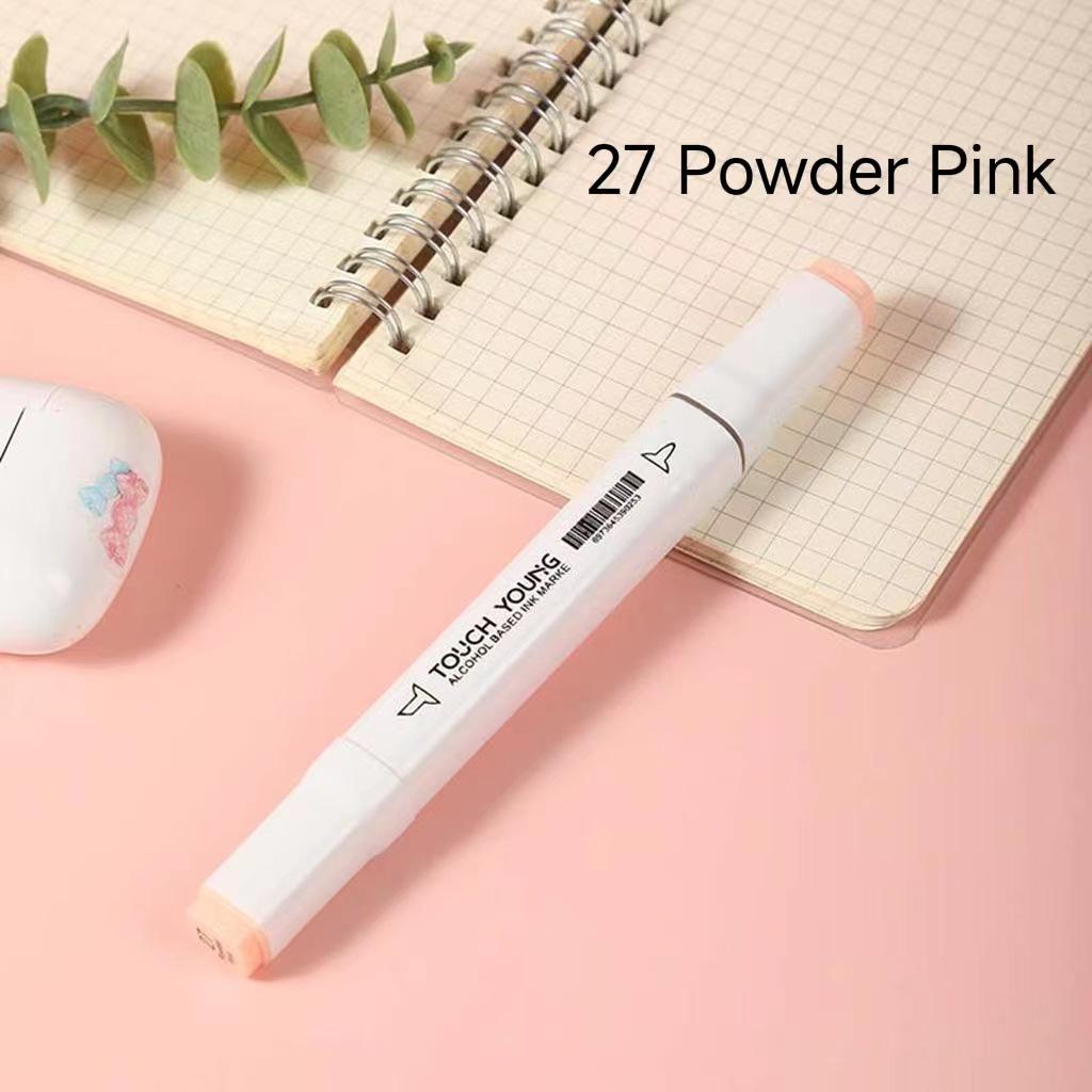 6th Gen Double Tip White Square Barrel Oil-Based Marker for Drawing & Hand-Painting