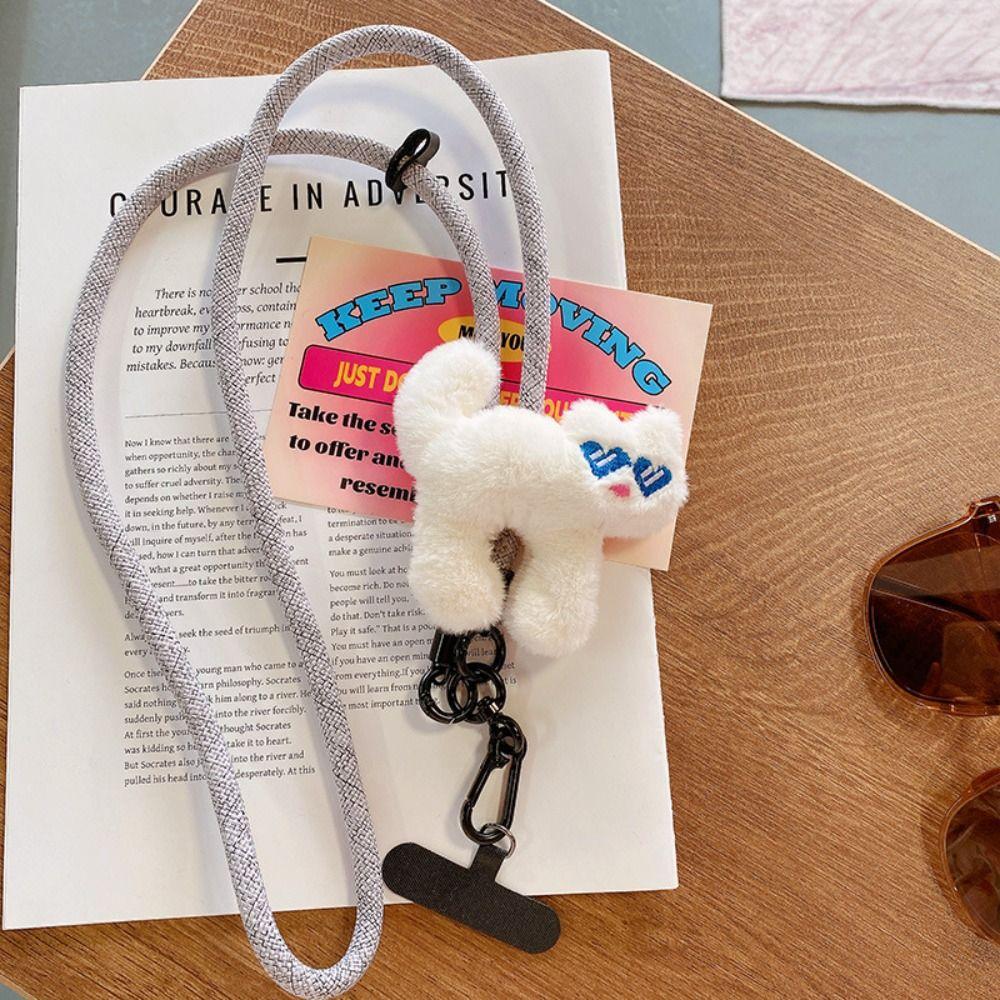 Ремешок для телефона с изображением животных из мультфильмов, цветной ремешок двойного назначения, универсальный шнур для подвешивания через плечо