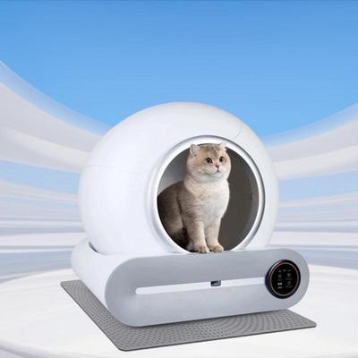 2026 Новый Большой Умный Лоток для Кошек Автоматическая Самоочищающаяся Закрытая Песочница Туалет для Кошек Управление через Приложение Товары для Животных Английская Версия Кошачий Туалет