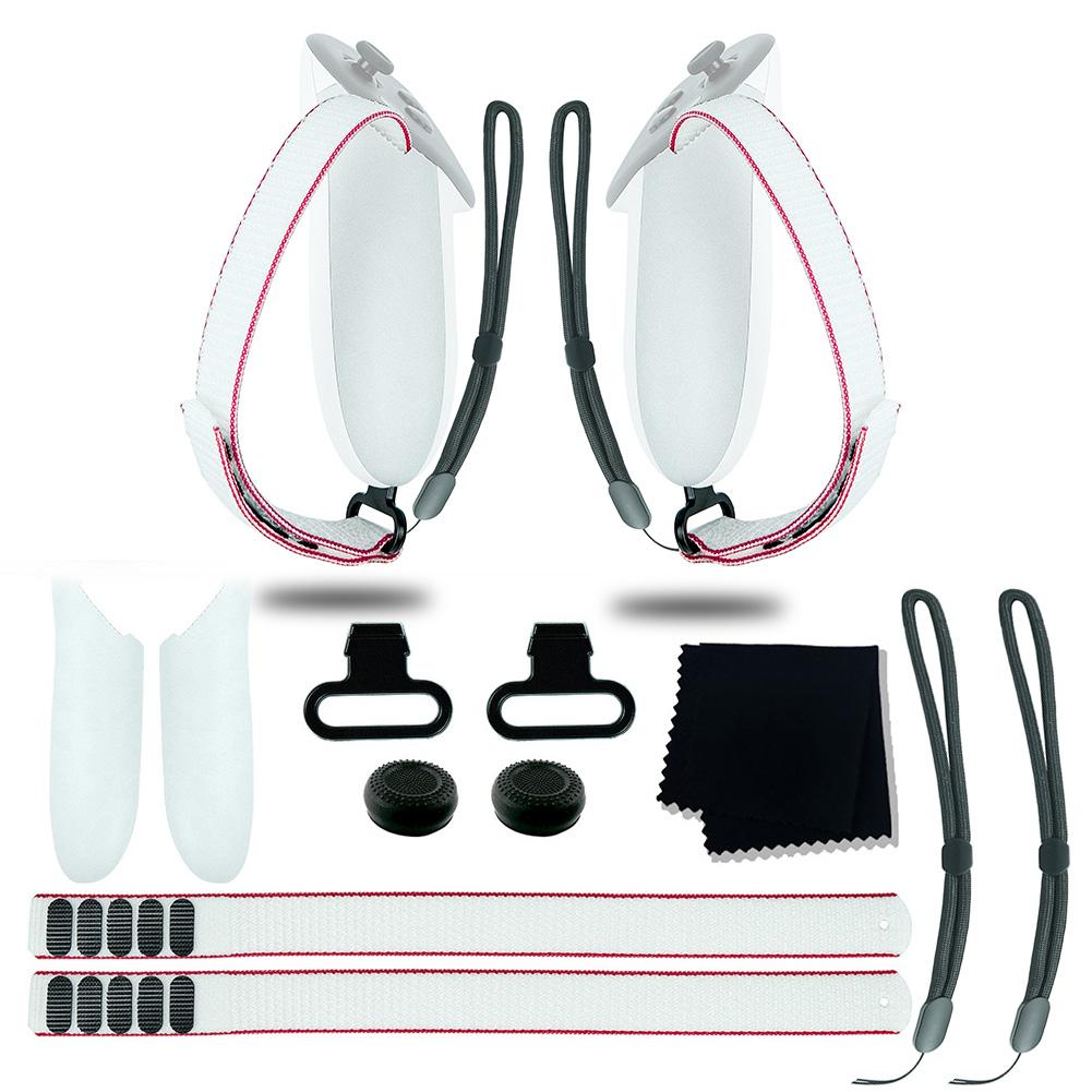 Набор аксессуаров Регулируемые активные ремни Сменный комплект Металлическое кольцо Пряжка Ткань для линз Колпачки для джойстика для контроллера Meta Quest 3