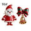 Santa Claus Drop Earrings 1 Pair Christmas for Women, Jingle Bell Bow Unique Party Stud Earrings, Holiday Jewelry Accessories Xmas Party, Stocking