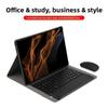 Для Galaxy Tab S8 Ultra Кожаный чехол-клавиатура с сенсорной подсветкой Bluetooth для защиты планшета