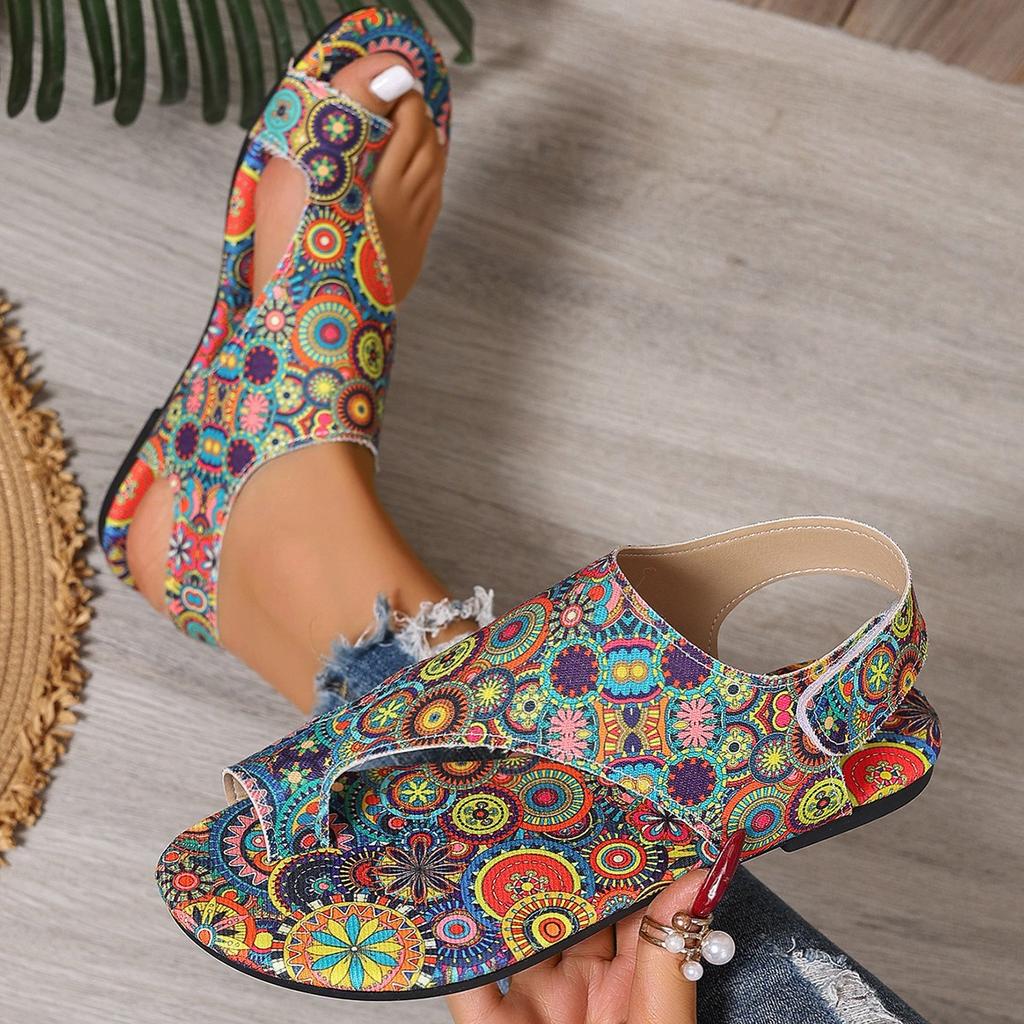 Fashion Women Platform Sandals Big Size Fashion New Printed Roman Style Shoes for Women Comfortable Wedge Sandals Sandalias De Mujer