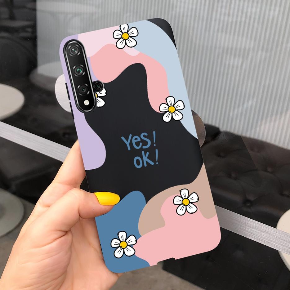 For Huawei Nova 5T Case Honor 20 Fashion Art Painted Cover Soft Slim Phone Case For Huawei Nova 5T 5 T Honor20 Back Cover Bumper