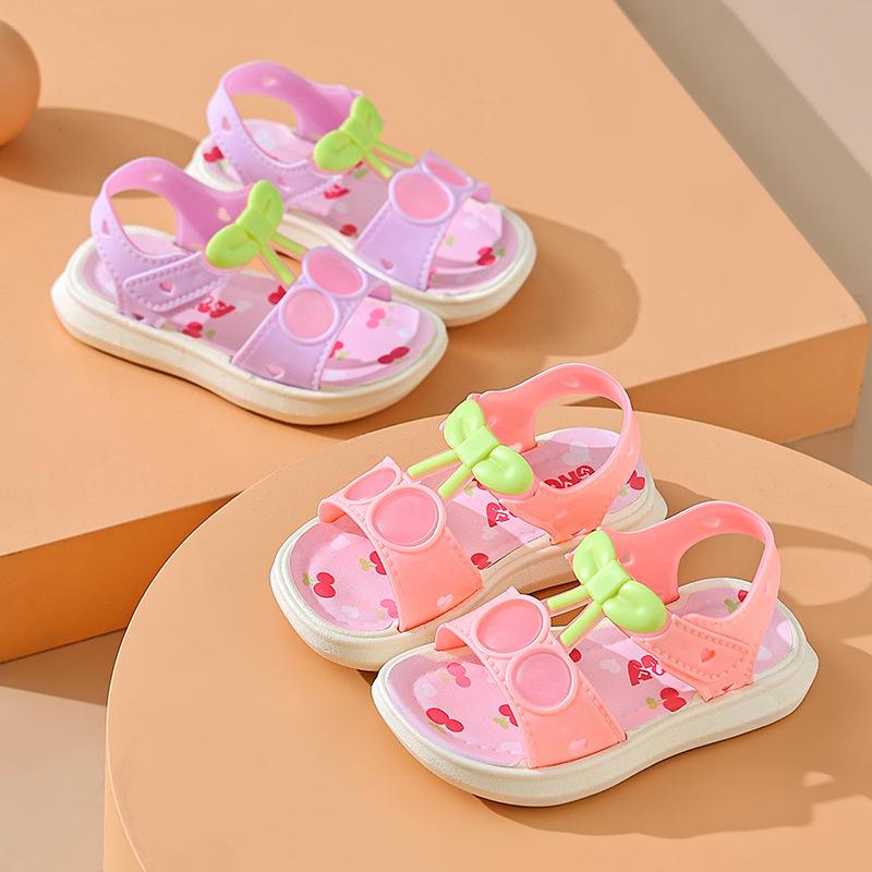 Girls Sandals Summer Children's Princess Sandals Student Soft Sole Versatile Little Girl Medium and Older Children's Beach Shoes