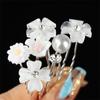 Accessories Bridal Tiara Flower Hairpin Stick U Shaped Hair Clip Bride Headpiece Bridal Hairpin