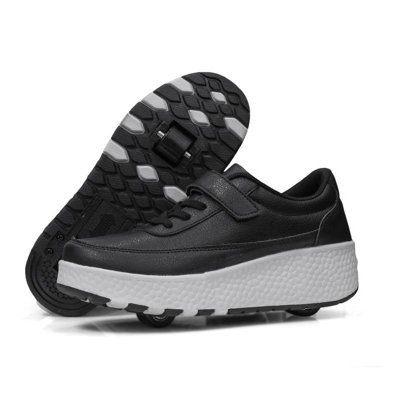 Четырехколесные деформированные беговые туфли детские автоматические роликовые коньки для мальчиков и девочек невидимые роликовые коньки для взрослых обувь на колесиках